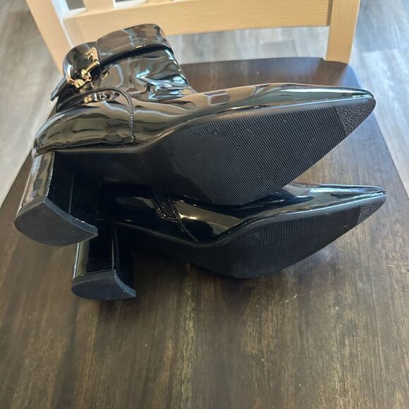 Black Patent Heeled Bootie size 8 NWOT - Picture 5 of 5